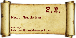 Reit Magdolna névjegykártya